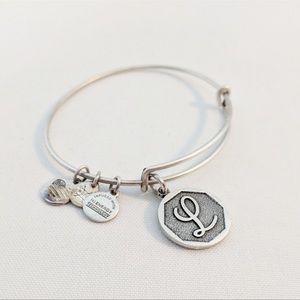 Alex & Ani Rafaelian Silver Initial L Bracelet